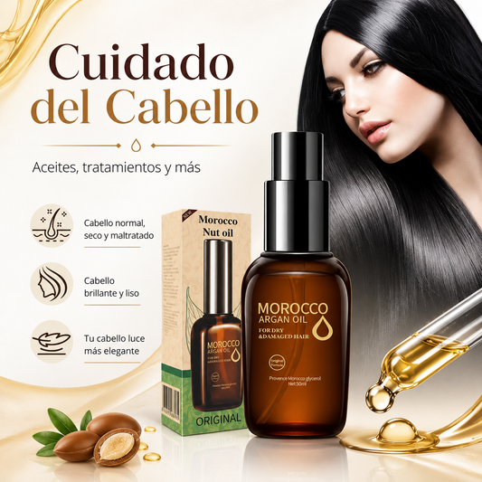 Aceite de Argán Morocco 50 ml para Cabello Seco y Maltratado