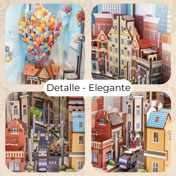 Miniatura 3D UP Casa con Globos – Kit DIY para Armar