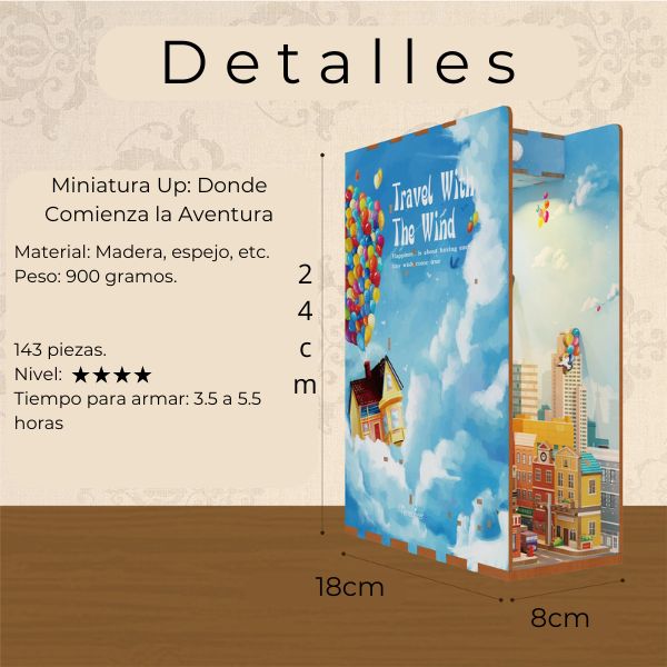Miniatura 3D UP Casa con Globos – Kit DIY para Armar
