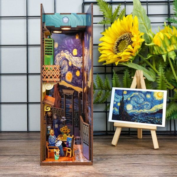 Book Nook 3D El Mundo de Vincent con Luz LED y Sensor