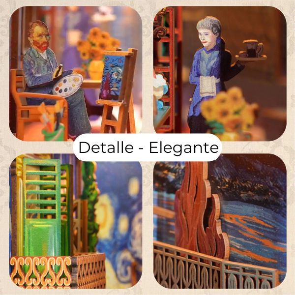 Book Nook 3D El Mundo de Vincent con Luz LED y Sensor
